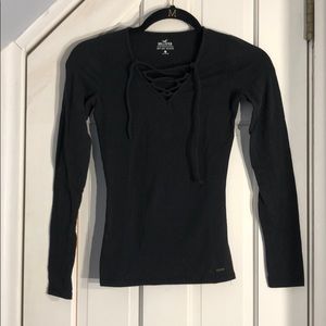 FREE when Bundled! 
Long Sleeve w/ Lace-Up Detail